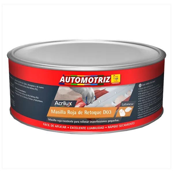 Masilla Roja Automotriz Opex VP 1/4 Galón